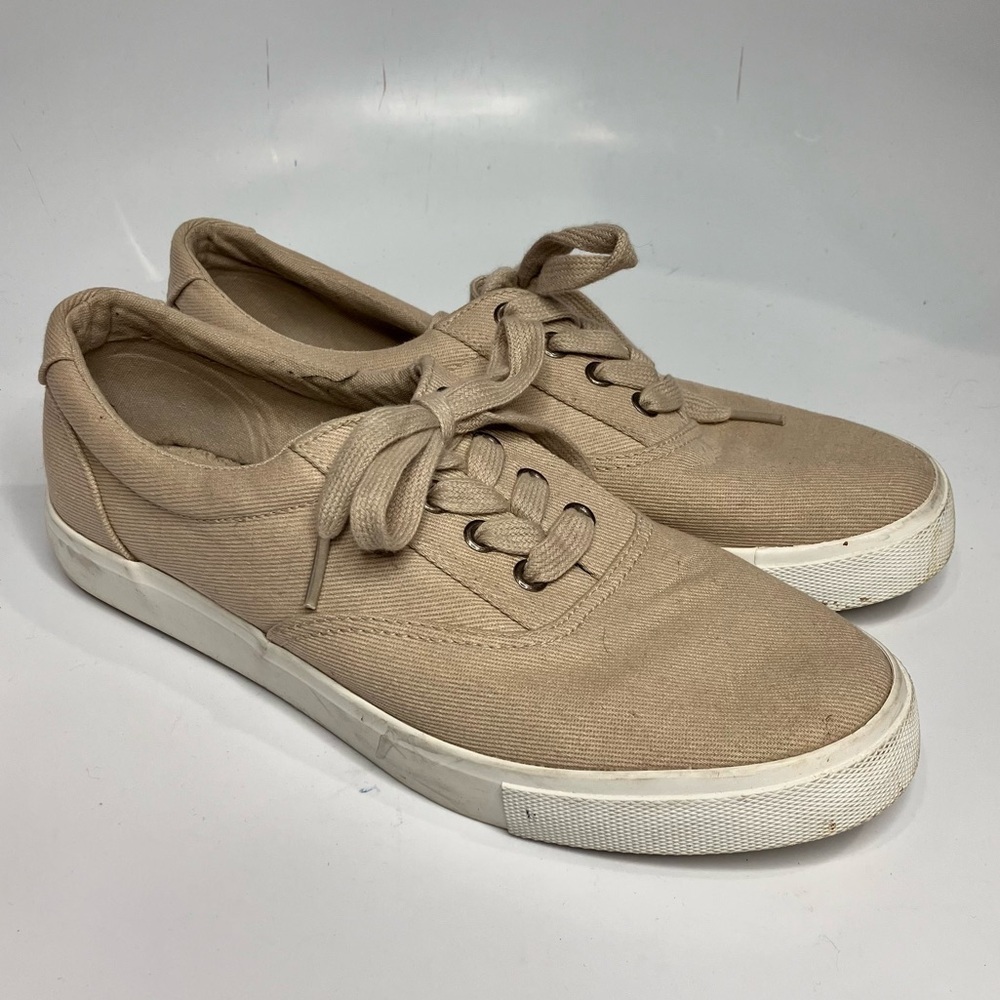 ASOS‎ designs cream canvas sneakers size 9